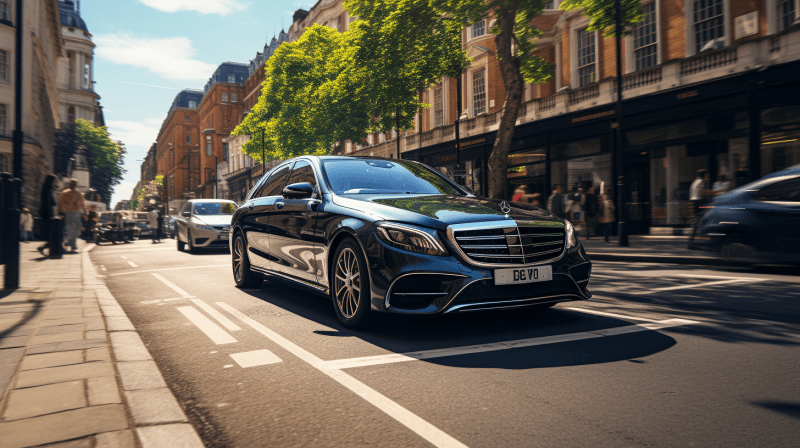 Mercedes S-Class long wheel-base luxury saloon car